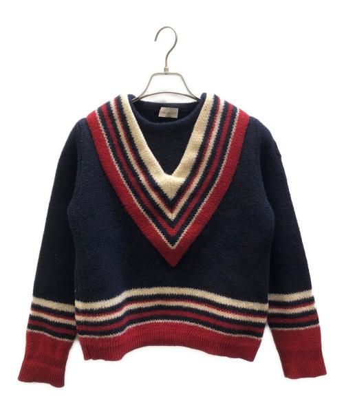 MONCLER（モンクレール）MONCLER (モンクレール) 厚手ニット ネイビー サイズ:Ⅿの古着・服飾アイテム