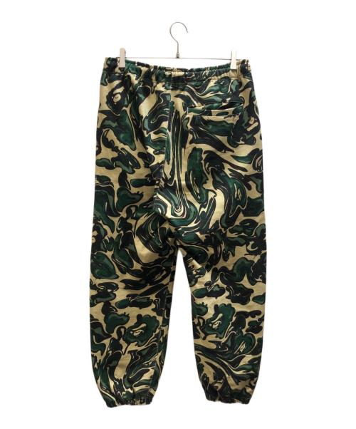 A BATHING APE（ア ベイシング エイプ）A BATHING APE (ア ベイシング エイプ) カモフラージュスウェットパンツ グリーン×ベージュ サイズ:Ｌの古着・服飾アイテム