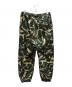 A BATHING APE (ア ベイシング エイプ) カモフラージュスウェットパンツ グリーン×ベージュ サイズ:Ｌ：18000円
