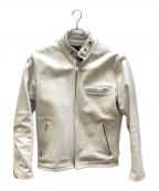 Schottショット）の古着「ライナー付シングルライダースジャケット」｜ホワイト