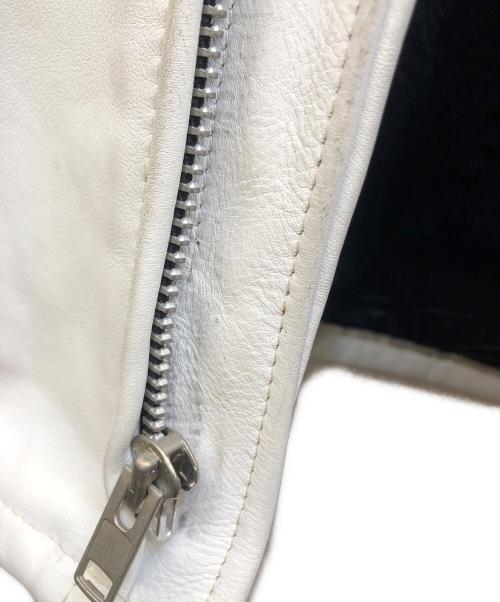 Schott（ショット）Schott (ショット) ライナー付シングルライダースジャケット ホワイト サイズ:36の古着・服飾アイテム