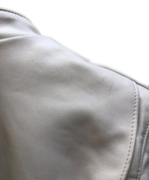 Schott（ショット）Schott (ショット) ライナー付シングルライダースジャケット ホワイト サイズ:36の古着・服飾アイテム