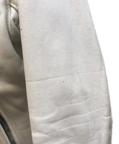 Schott（ショット）Schott (ショット) ライナー付シングルライダースジャケット ホワイト サイズ:36の古着・服飾アイテム