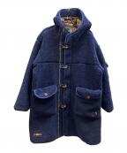 go slow caravanゴースローキャラバン）の古着「ファイヤーマンボアコート」｜ネイビー