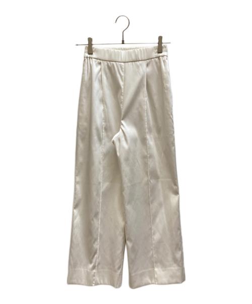 YORI（ヨリ）YORI (ヨリ) ノンアイロンワイドパンツ ホワイト サイズ:34の古着・服飾アイテム