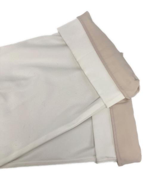 YORI（ヨリ）YORI (ヨリ) ノンアイロンワイドパンツ ホワイト サイズ:34の古着・服飾アイテム