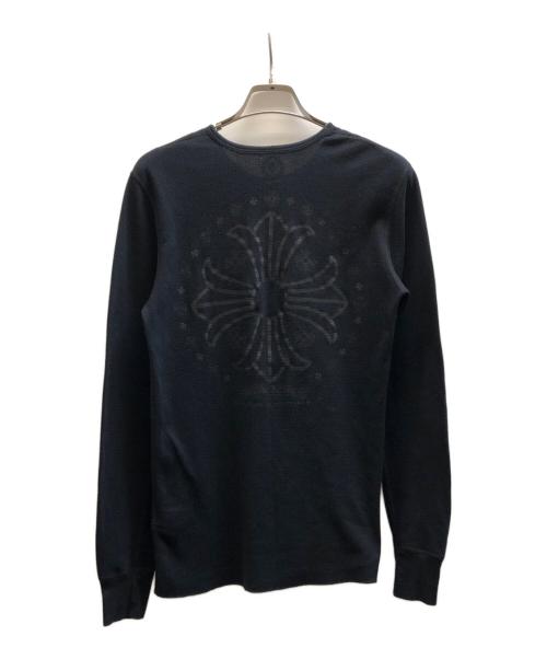 CHROME HEARTS（クロムハーツ）CHROME HEARTS (クロムハーツ) バッグロゴサーマルTシャツカットソー ブラック サイズ:Mの古着・服飾アイテム