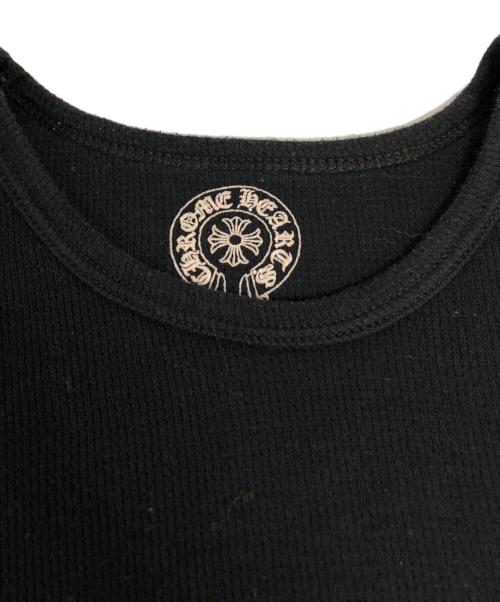 CHROME HEARTS（クロムハーツ）CHROME HEARTS (クロムハーツ) バッグロゴサーマルTシャツカットソー ブラック サイズ:Mの古着・服飾アイテム