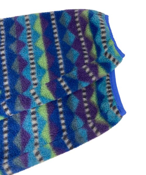 Patagonia（パタゴニア）Patagonia (パタゴニア) 90‘sプリンテッドライトウェイト シンチラ スナップT パープル×ブルー サイズ:Lの古着・服飾アイテム