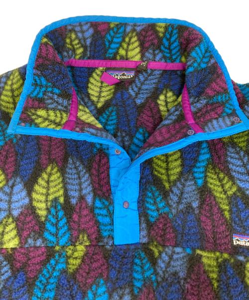 Patagonia（パタゴニア）Patagonia (パタゴニア) USA製 90‘s SYNCHILLA SNAP-T パープル×ブルー サイズ:Mの古着・服飾アイテム