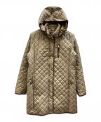 LAUREN RALPH LAURENローレンラルフローレン）の古着「フーデッドキルティングコート」｜ベージュ