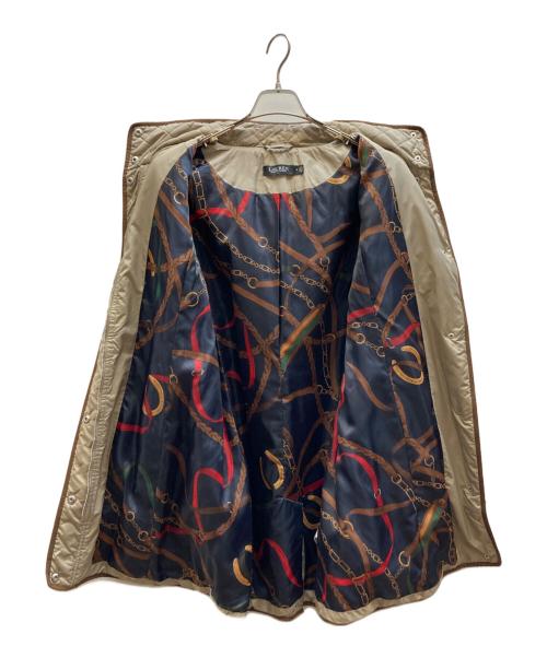 LAUREN RALPH LAUREN（ローレンラルフローレン）LAUREN RALPH LAUREN (ローレンラルフローレン) フーデッドキルティングコート ベージュ サイズ:Mの古着・服飾アイテム