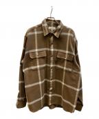 RADIALLラディアル）の古着「ネルシャツ」｜ブラウン