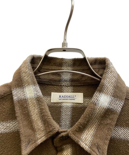 RADIALL（ラディアル）RADIALL (ラディアル) ネルシャツ ブラウン サイズ:Mの古着・服飾アイテム
