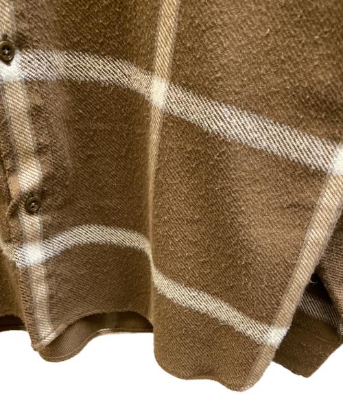 RADIALL（ラディアル）RADIALL (ラディアル) ネルシャツ ブラウン サイズ:Mの古着・服飾アイテム