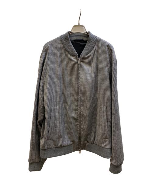 HUGO BOSS（ヒューゴ ボス）HUGO BOSS (ヒューゴ ボス) ウールジップアップブルゾン グレー サイズ:UK 52の古着・服飾アイテム