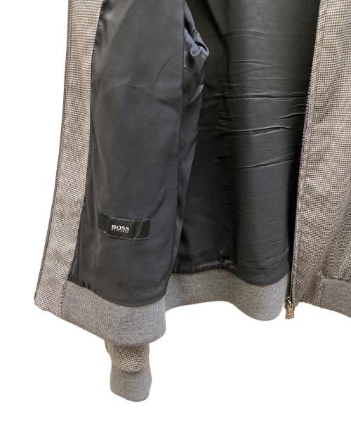 HUGO BOSS（ヒューゴ ボス）HUGO BOSS (ヒューゴ ボス) ウールジップアップブルゾン グレー サイズ:UK 52の古着・服飾アイテム