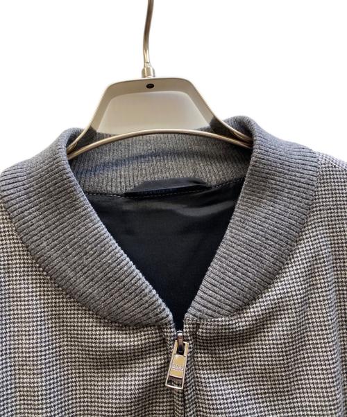 HUGO BOSS（ヒューゴ ボス）HUGO BOSS (ヒューゴ ボス) ウールジップアップブルゾン グレー サイズ:UK 52の古着・服飾アイテム