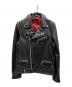 JACKROSE (ジャックローズ) ROLLING STONES (ローリングストーンズ) ダブルライダースジャケット ブラック サイズ:4：18000円