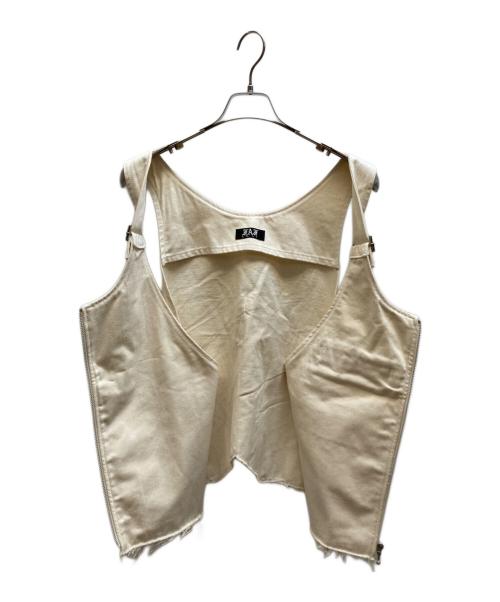 FAF（エフエーエフ）FAF (エフエーエフ) WHITE DENIM VEST アイボリー サイズ:2の古着・服飾アイテム