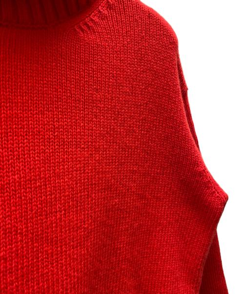 PRADA（プラダ）PRADA (プラダ) カシミヤ混タートルネックニット レッド サイズ:40の古着・服飾アイテム