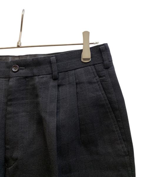 COMME des GARCONS HOMME（コムデギャルソン オム）COMME des GARCONS HOMME (コムデギャルソン オム) ストライプスラックス ブラック サイズ:Lの古着・服飾アイテム