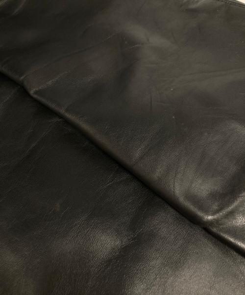 Schott（ショット）Schott (ショット) ストレートレザーパンツ ブラック サイズ:26の古着・服飾アイテム