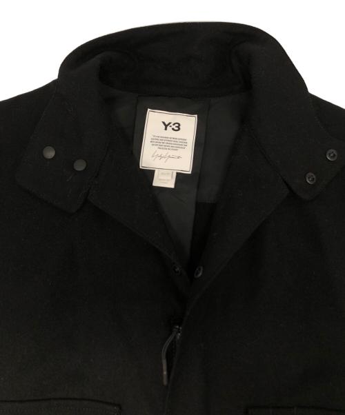 Y-3（ワイスリー）Y-3 (ワイスリー) クラシック ウール ネルシャツ ブラック サイズ:XSの古着・服飾アイテム