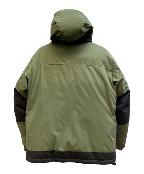 FIRST DOWN（ファーストダウン）FIRST DOWN (ファーストダウン) ダウンジャケット ブラック×グリーン サイズ:Sの古着・服飾アイテム