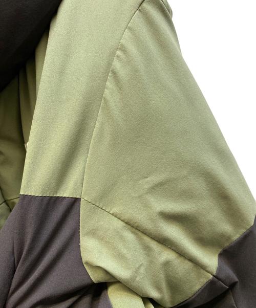 FIRST DOWN（ファーストダウン）FIRST DOWN (ファーストダウン) ダウンジャケット ブラック×グリーン サイズ:Sの古着・服飾アイテム