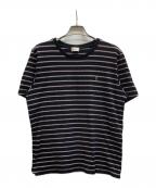 Saint Laurent Parisサンローランパリ）の古着「ボーダーTシャツ/562262」｜ピンク×ブラック