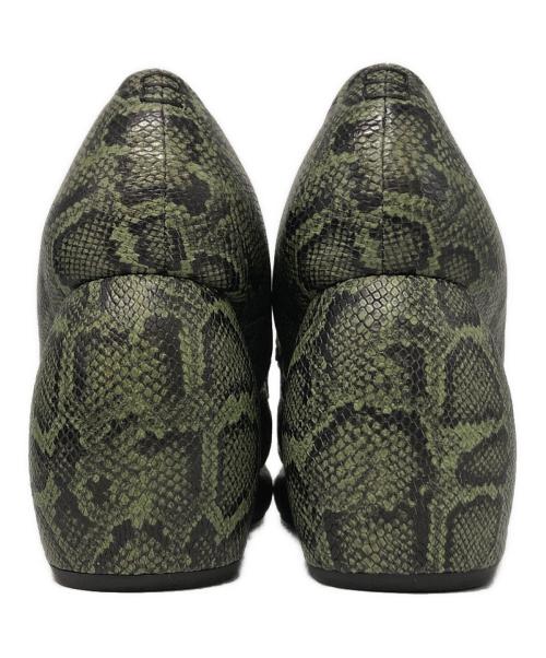 CLARKS（クラークス）CLARKS (クラークス) Martine rose (マーティン・ローズ) ローファー ブラック×グリーン サイズ:UK5の古着・服飾アイテム