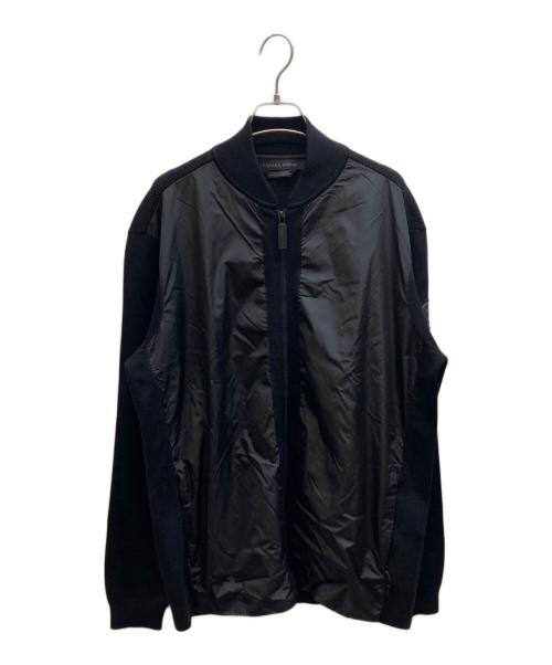 CANADA GOOSE（カナダグース）CANADA GOOSE (カナダグース) WINDBRIDGEニットブルゾン ブラック サイズ:Lの古着・服飾アイテム