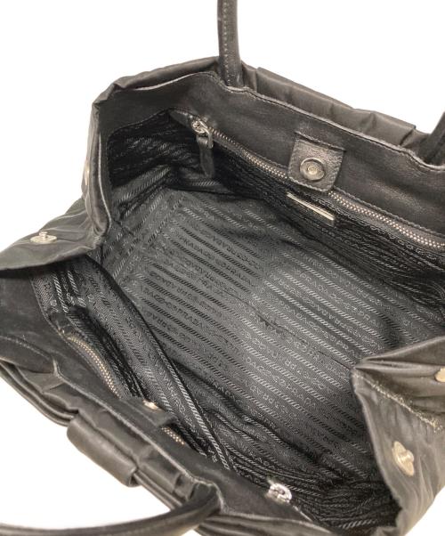 PRADA（プラダ）PRADA (プラダ) ノワール リボンハンドバッグ ブラックの古着・服飾アイテム