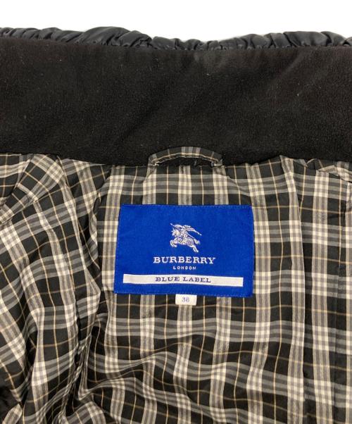 BURBERRY BLUE LABEL（バーバリーロンドンブルーレーベル）BURBERRY BLUE LABEL (バーバリーロンドンブルーレーベル) ダウンコート ブラック サイズ:38の古着・服飾アイテム