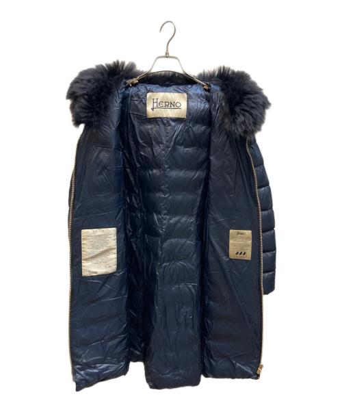 HERNO（ヘルノ）HERNO (ヘルノ) ICONICO ELISAダウンコート ネイビー サイズ:42の古着・服飾アイテム