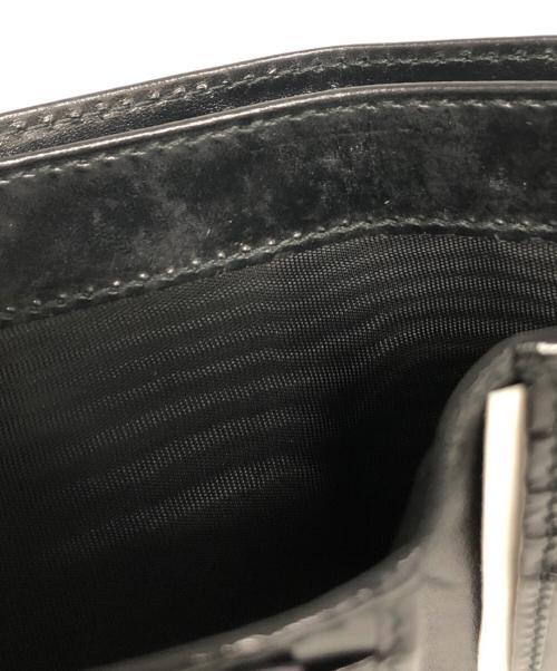 PRADA（プラダ）PRADA (プラダ) サフィアーノレザー 二つ折り 財布 ウォレット ブラックの古着・服飾アイテム