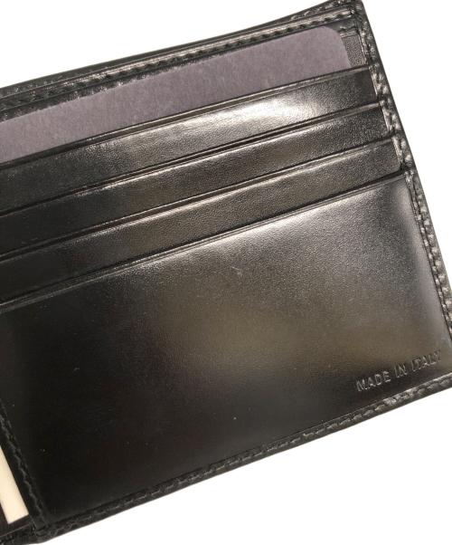 PRADA（プラダ）PRADA (プラダ) サフィアーノレザー 二つ折り 財布 ウォレット ブラックの古着・服飾アイテム
