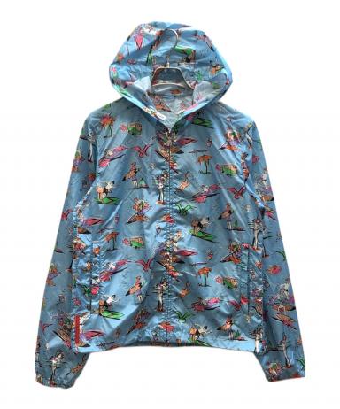中古・古着通販】PRADA (プラダ) 総柄ナイロンジャケット ブルー