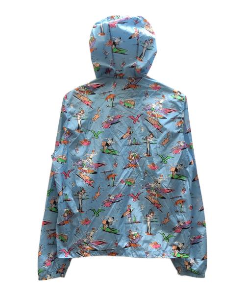 PRADA（プラダ）PRADA (プラダ) 総柄ナイロンジャケット ブルー サイズ:Mの古着・服飾アイテム