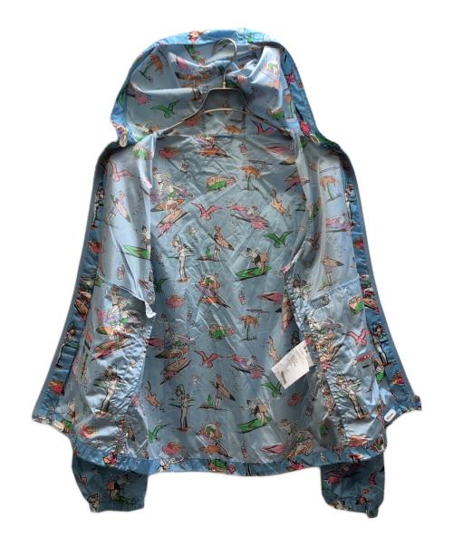 PRADA（プラダ）PRADA (プラダ) 総柄ナイロンジャケット ブルー サイズ:Mの古着・服飾アイテム