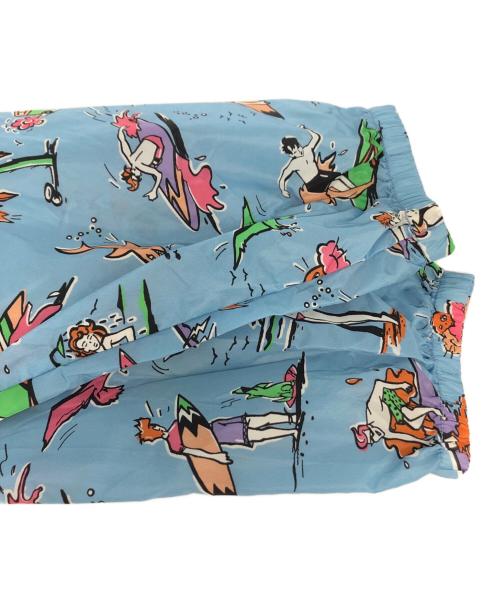 PRADA（プラダ）PRADA (プラダ) 総柄ナイロンジャケット ブルー サイズ:Mの古着・服飾アイテム