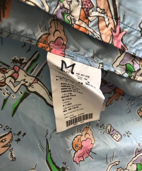 PRADA（プラダ）PRADA (プラダ) 総柄ナイロンジャケット ブルー サイズ:Mの古着・服飾アイテム