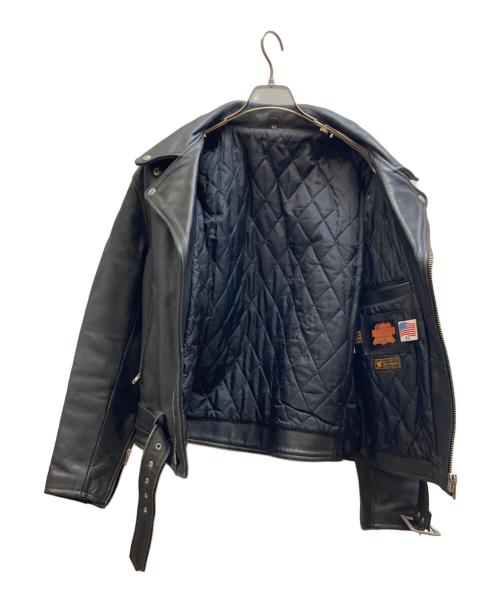 FREEDOM（フリーダム）FREEDOM (フリーダム) ダブルライダースジャケット ブラック サイズ:42の古着・服飾アイテム