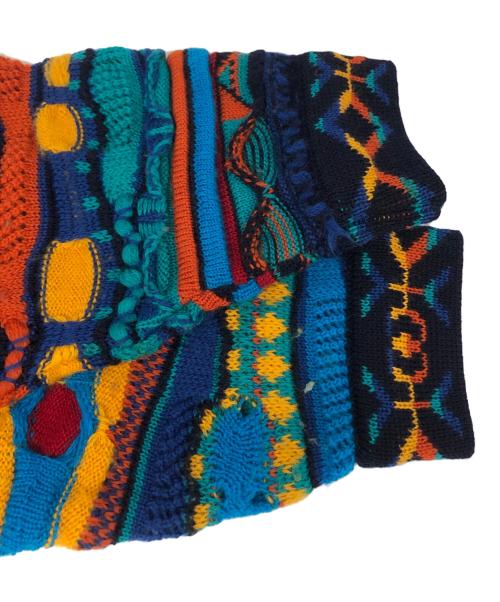 Coogi（クージー）Coogi (クージー) 3Dニット マルチカラー サイズ:Sの古着・服飾アイテム