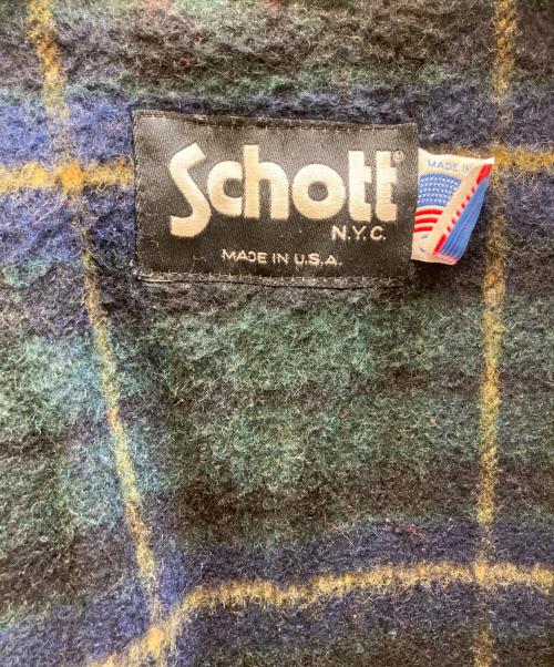 Schott（ショット）Schott (ショット) レザーカーコート ブラウン サイズ:36の古着・服飾アイテム