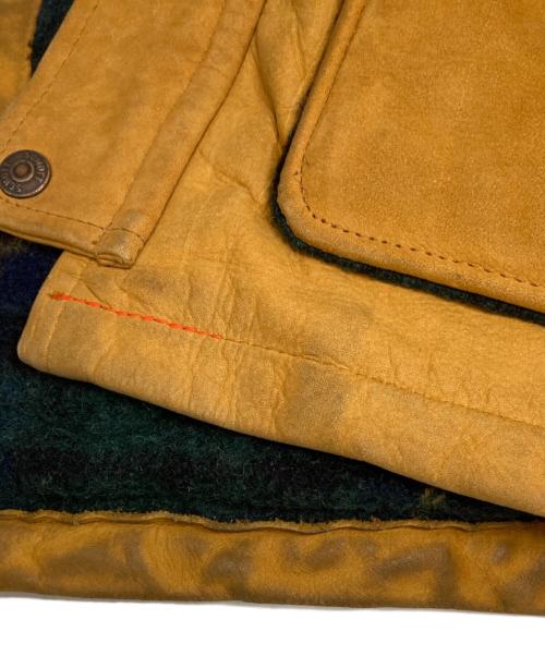 Schott（ショット）Schott (ショット) レザーカーコート ブラウン サイズ:36の古着・服飾アイテム