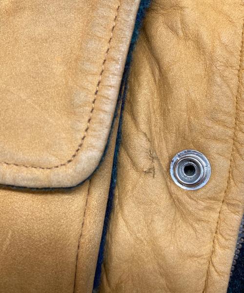 Schott（ショット）Schott (ショット) レザーカーコート ブラウン サイズ:36の古着・服飾アイテム