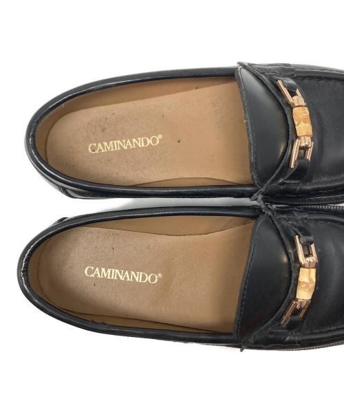 Caminando（カミナンド）Caminando (カミナンド) 厚底ビットローファー / 2505W ブラック サイズ:7の古着・服飾アイテム