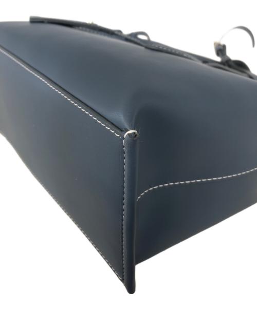 tov（トーヴ）TOV (トーヴ) レザーショルダーバッグ ブルーの古着・服飾アイテム